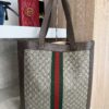 Gucci Ophidia Soft GG Supreme Large Tote Brown
