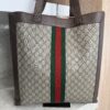 Gucci Ophidia Soft GG Supreme Large Tote Brown