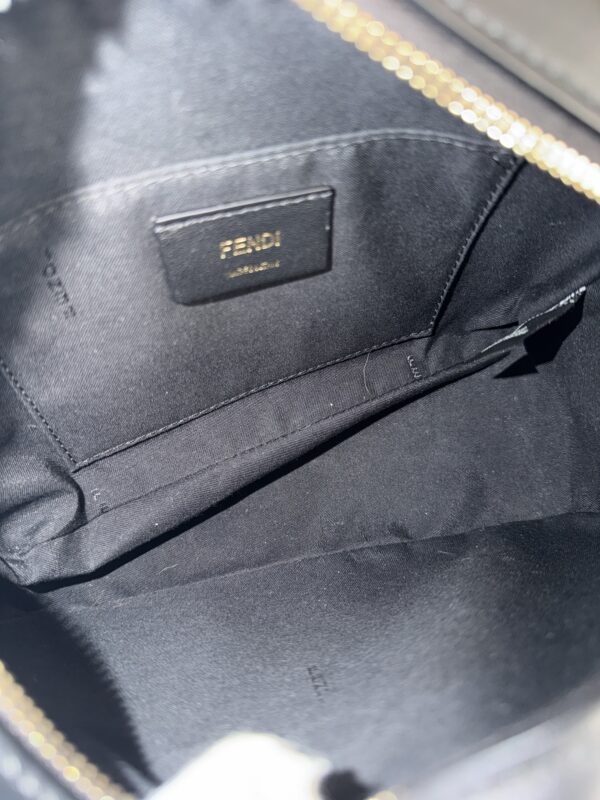 Fendi Black/Brown Coated Canvas And Leather Mini Camera Case Shoulder Bag