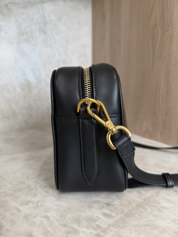 Fendi Black/Brown Coated Canvas And Leather Mini Camera Case Shoulder Bag