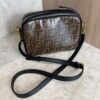 Fendi Black/Brown Coated Canvas And Leather Mini Camera Case Shoulder Bag