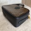 Fendi Black/Brown Coated Canvas And Leather Mini Camera Case Shoulder Bag
