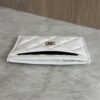 Chanel Caviar Quilted Card Holder White Gold Hardware