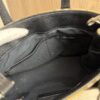 Burberry Goatskin Vintage Check Small Banner Tote Black