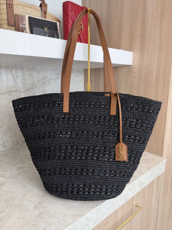 Saint Laurent (YSL) Raffia Panier Medium