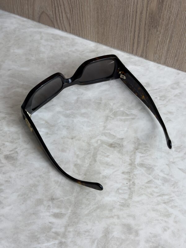 Chanel Acetate Rectangle Sunglasses 5506 Tortoise