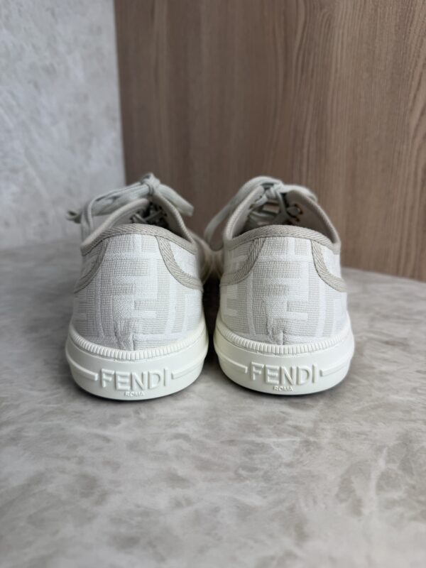 Fendi Zucca FF Logo Canvas Sneakers Women's Size: 9.5