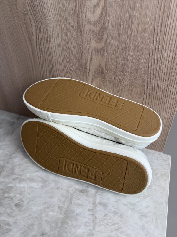 Fendi Zucca FF Logo Canvas Sneakers Women's Size: 9.5