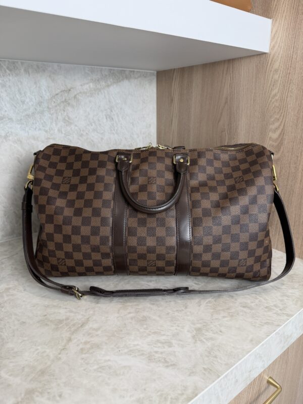 Louis Vuitton Damier Ebene Keepall Bandouliere 45