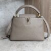 Louis Vuitton Taurillon Capucines BB Galet