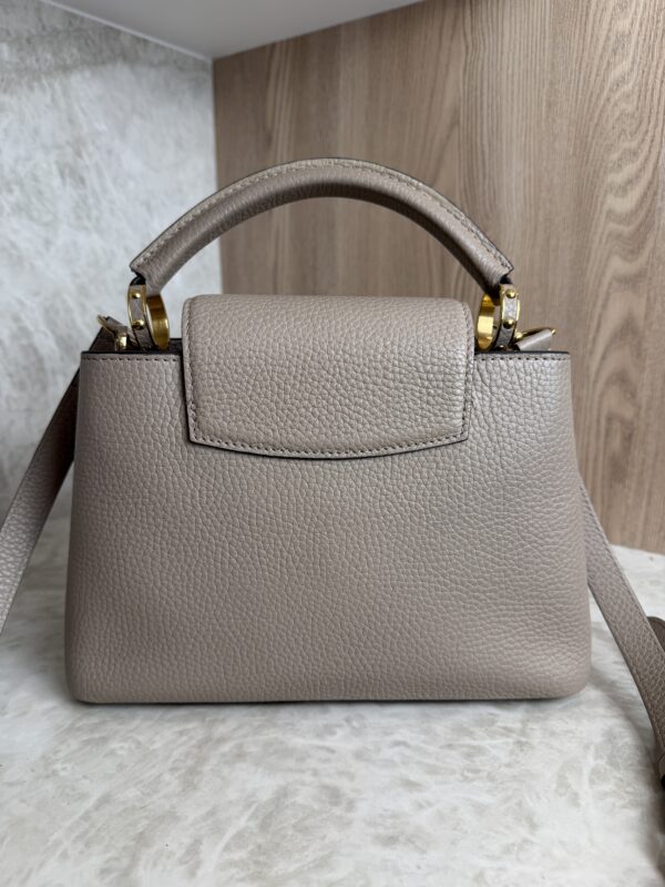 Louis Vuitton Taurillon Capucines BB Galet