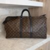 Louis Vuitton Keepall Bandouliere Bag Macassar Monogram Canvas 55