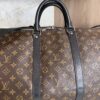 Louis Vuitton Keepall Bandouliere Bag Macassar Monogram Canvas 55