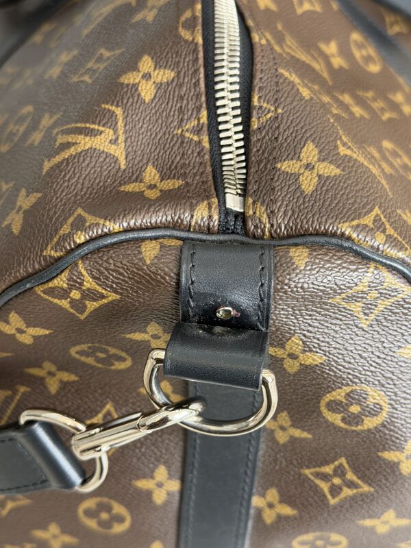 Louis Vuitton Keepall Bandouliere Bag Macassar Monogram Canvas 55