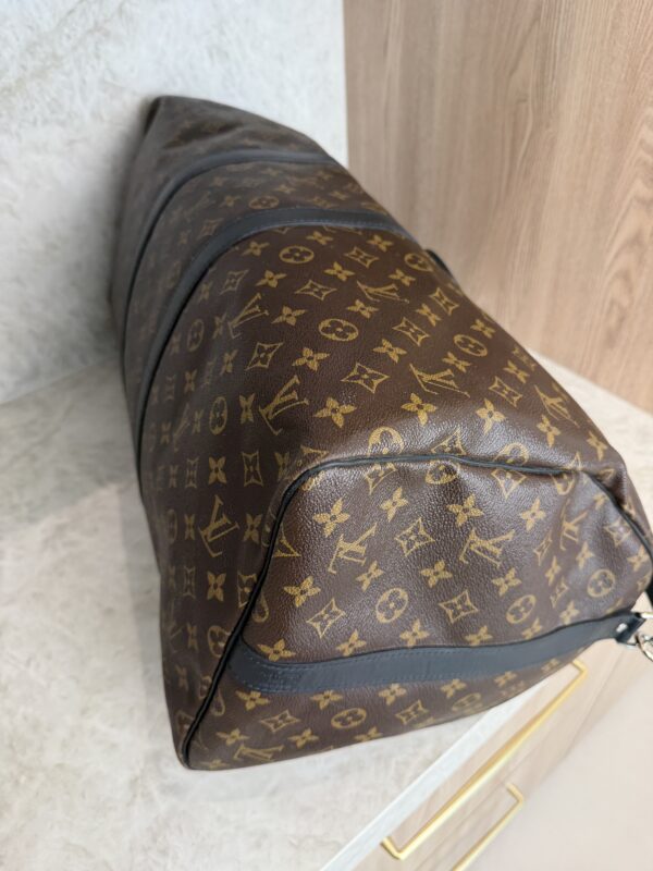 Louis Vuitton Keepall Bandouliere Bag Macassar Monogram Canvas 55