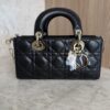 Christian Dior Lambskin Cannage Small Lady D-Joy Black Gold Hardware