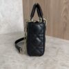 Christian Dior Lambskin Cannage Small Lady D-Joy Black Gold Hardware