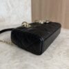 Christian Dior Lambskin Cannage Small Lady D-Joy Black Gold Hardware