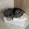 Christian Dior Saddle Handbag with Strap Oblique Canvas Medium