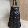 Christian Dior Lady Dior Bag Cannage Quilt Lambskin Medium Black and Gold Hardware