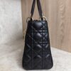 Christian Dior Lady Dior Bag Cannage Quilt Lambskin Medium Black and Gold Hardware