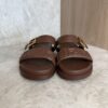 Fendi Feel FF Double Band Sandal Brown 38.5