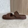 Fendi Feel FF Double Band Sandal Brown 38.5