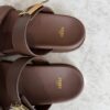 Fendi Feel FF Double Band Sandal Brown 38.5