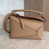 Loewe Small Puzzle Edge Bag in Soft Grained Calfskin Toffee