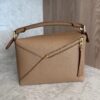 Loewe Small Puzzle Edge Bag in Soft Grained Calfskin Toffee