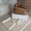 Loewe Small Puzzle Edge Bag in Soft Grained Calfskin Toffee