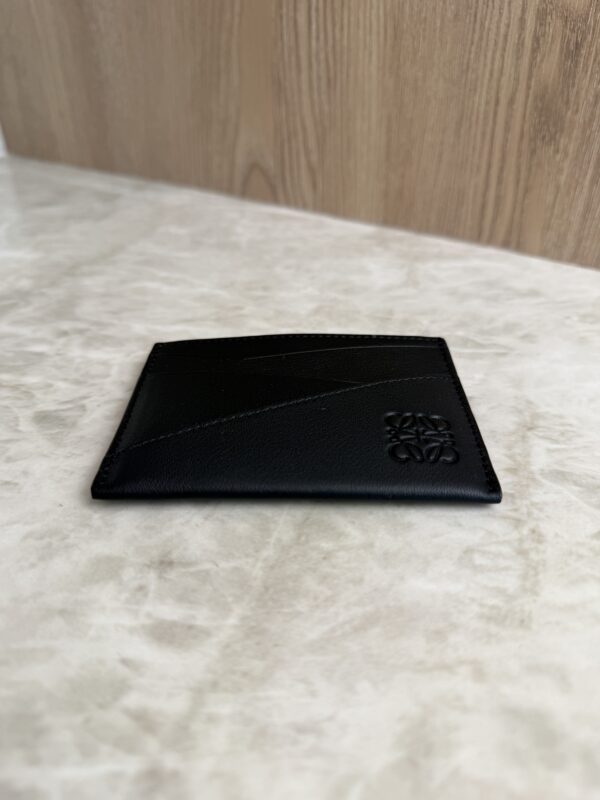 Loewe Puzzle Plain Cardholder in Classic Calfskin Black