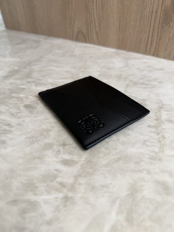 Loewe Puzzle Plain Cardholder in Classic Calfskin Black