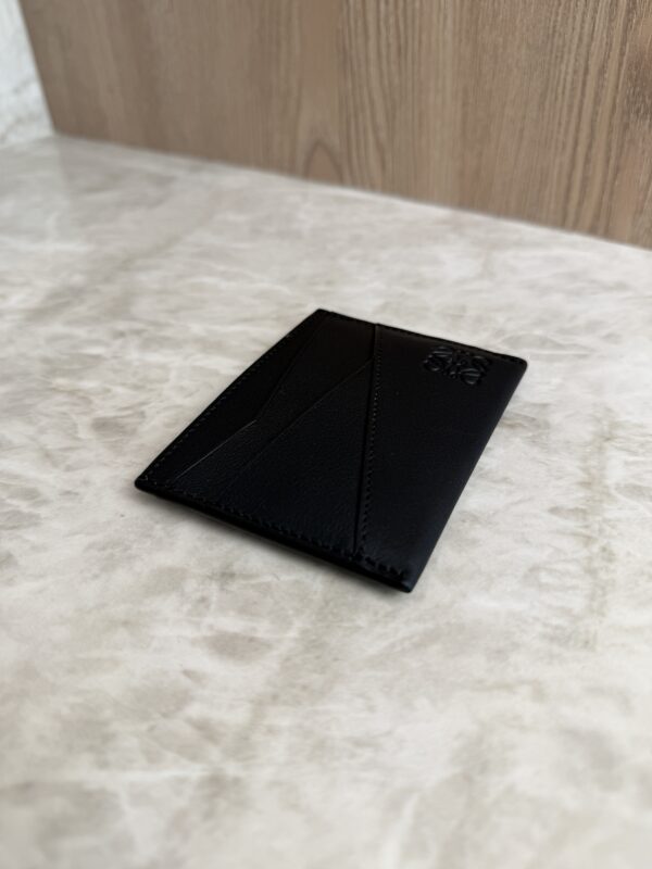 Loewe Puzzle Plain Cardholder in Classic Calfskin Black