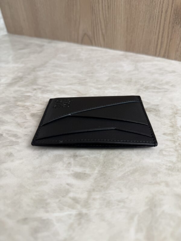 Loewe Puzzle Plain Cardholder in Classic Calfskin Black