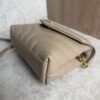 Saint Laurent (YSL) Calfskin Y Quilted Monogram Toy Loulou Satchel Beige and Gold hardware