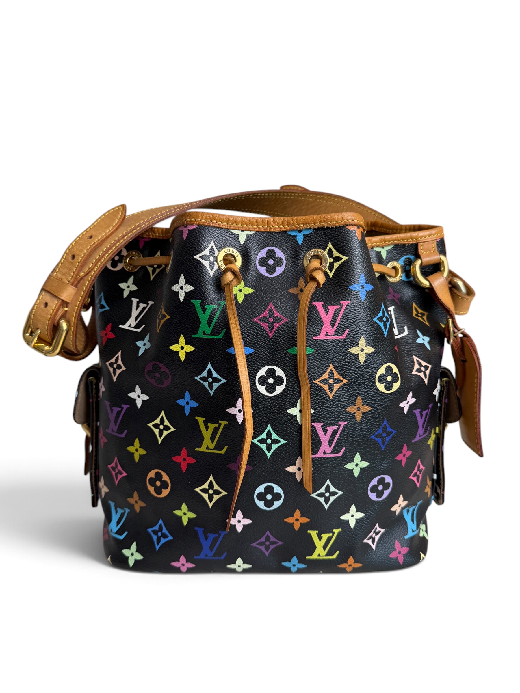 Louis Vuitton Monogram Multicolor Petit Noe Black