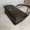 Chanel Boy Flap Bag Quilted Iridescent Goatskin Old Medium