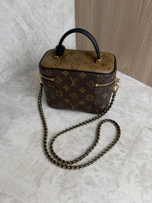 Louis Vuitton Vanity Handbag Reverse Monogram Canvas PM