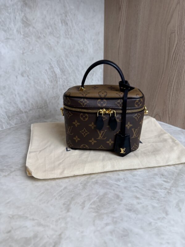 Louis Vuitton Vanity Handbag Reverse Monogram Canvas PM