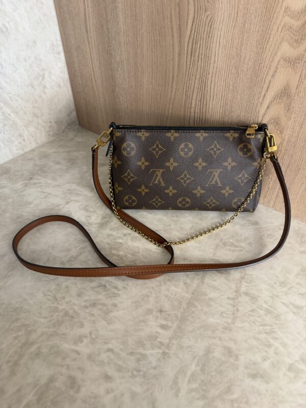 Louis Vuitton Monogram Pallas Clutch Black