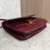 Celine Red/Black Python Medium Classic Box Shoulder Bag
