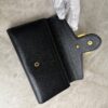 Gucci Textured Calfskin Torchon GG Broadway Envelope Clutch Black