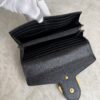 Gucci Textured Calfskin Torchon GG Broadway Envelope Clutch Black
