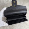 Gucci Textured Calfskin Torchon GG Broadway Envelope Clutch Black