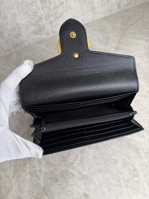 Gucci Textured Calfskin Torchon GG Broadway Envelope Clutch Black