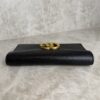 Gucci Textured Calfskin Torchon GG Broadway Envelope Clutch Black