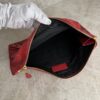 Balenciaga Agneau Classic Hardware Small Pouch Red