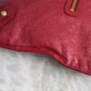 Balenciaga Agneau Classic Hardware Small Pouch Red