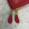 Balenciaga Agneau Classic Hardware Small Pouch Red